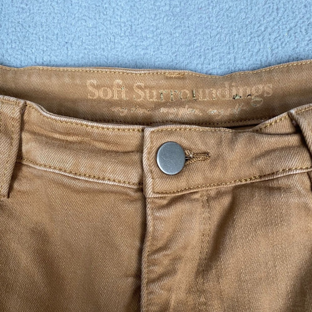 Soft Surroundings Women's size 16 Brown Pants Relaxed Boot Cut Jeans - Picture 8 of 9